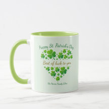 St. Patrick's Day Shamrock- Minnessak I Lycka till