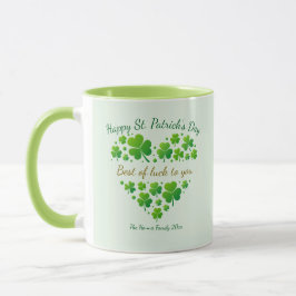 St. Patrick's Day Shamrock- Minnessak I Lycka till Mugg