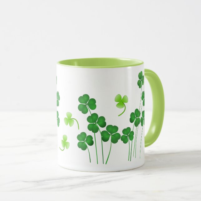 St. Patrick's Day Shamrock-mugg Mugg (Framsida höger)