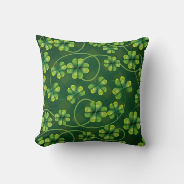 St. Patrick's Day Shamrock Play Kudde (Framsida)