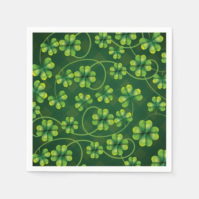 St. Patrick's Day Shamrock Play Pappersservett (Framsidan)