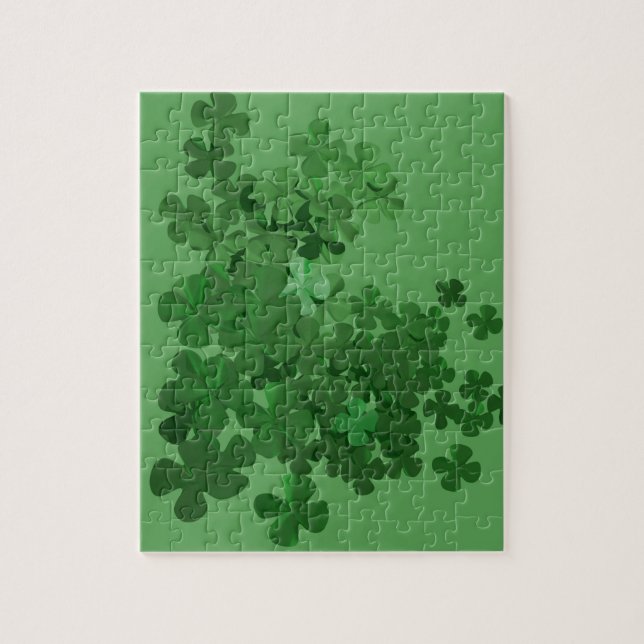 St. Patrick's Day Shamrock Pussel (Vertikal)
