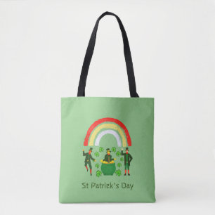 St Patrick's Day Shamrock Regnbåge St Patrick's Da Tygkasse