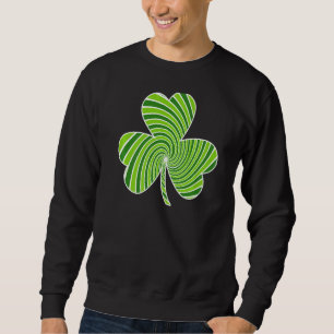 St patricks day Shamrock Retro Grönt Klöver Irish Lång Ärmad Tröja