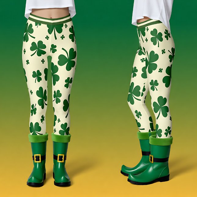 St. Patrick's Day Shamrock Swagger Leggings (St. Patrick’s Day Shamrock Swagger Leggings)