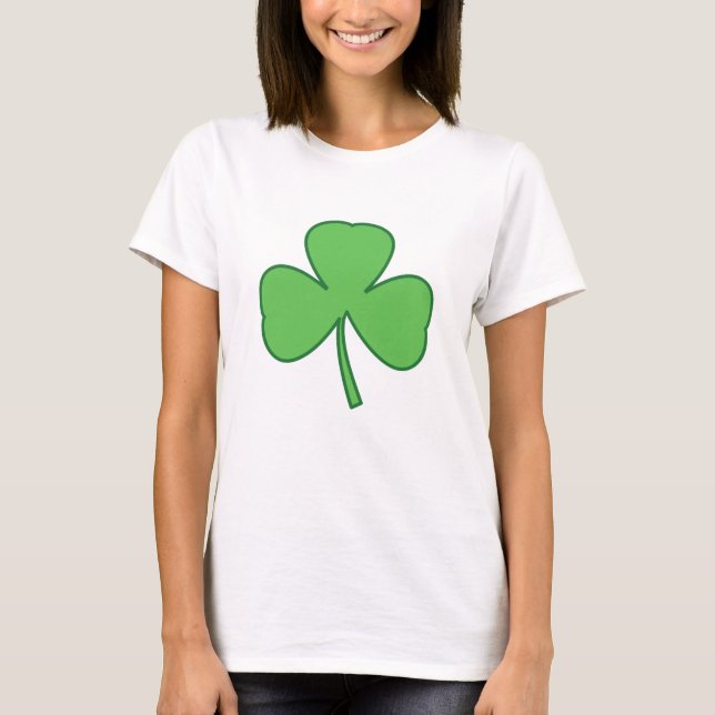 St. Patrick's Day Shamrock T-Shirt Top (Framsida)