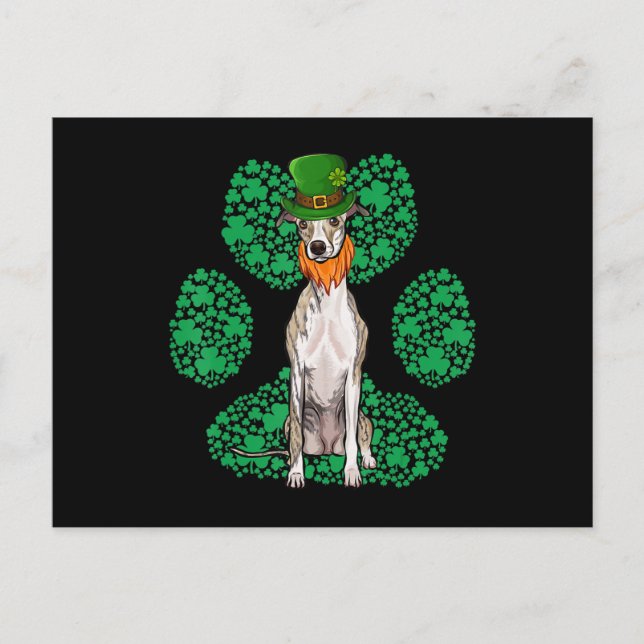St patricks day Shamrock Tass Vykort (Framsida)