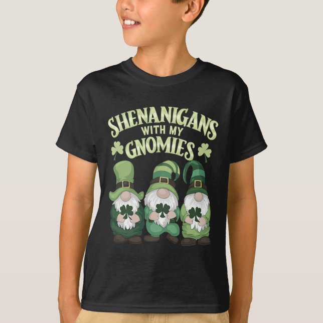 St Patricks Day Shamrock Tomtar  T Shirt (Framsida)