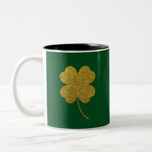 St. Patrick's Day Shamrock Två-Tonad Mugg