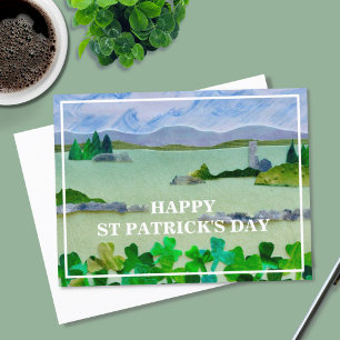 St patrick's day Shamrock Vykort