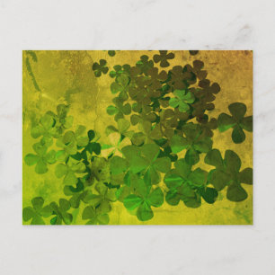 St. Patrick's Day Shamrock Vykort
