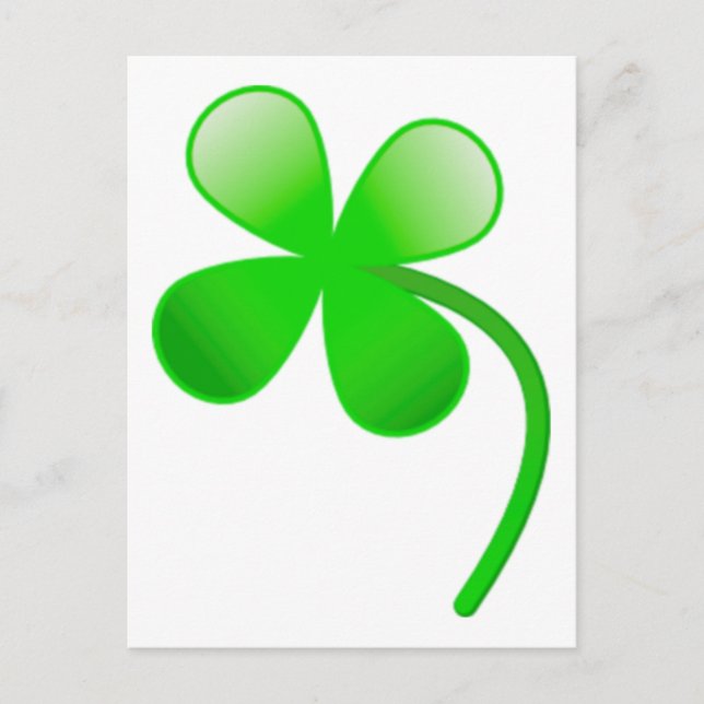 St. Patrick's Day Shamrock Vykort (Framsida)