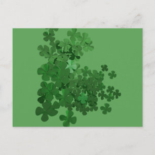 St. Patrick's Day Shamrock Vykort