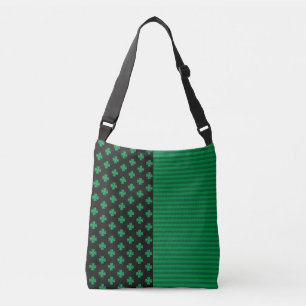 St. Patrick's Day Shamrocks and Rand Axelväska