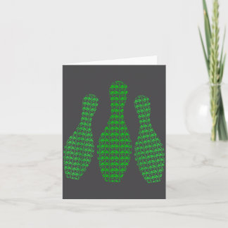 St. Patrick's Day Shamrocks Bowlings Irländska Drä Kort