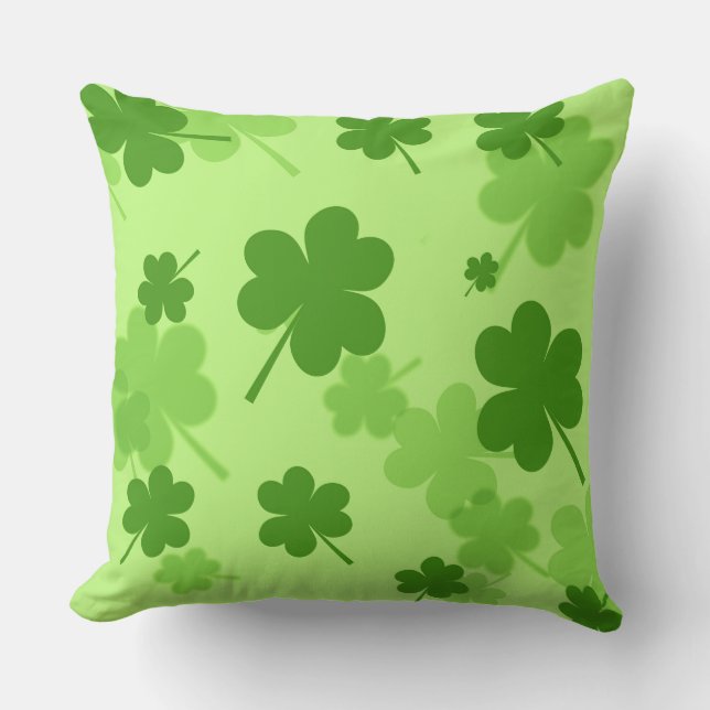 St. Patrick's Day Shamrocks Dekorativ kudde (Framsida)