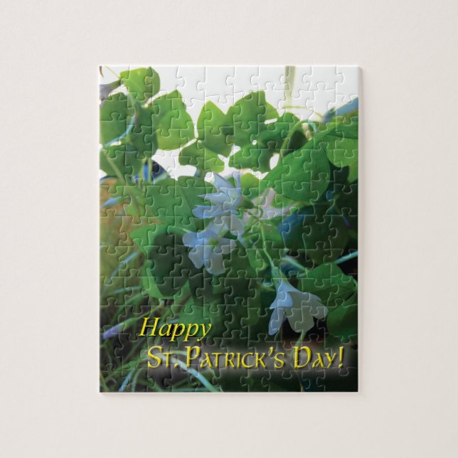 St.Patrick's Day Shamrocks Jigszle Puzzle Pussel (Vertikal)