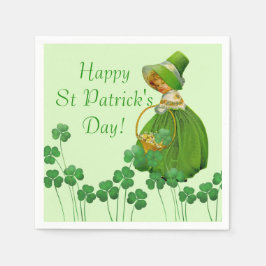 St patrick's day Shamrocks Picking Shamrocks Pappersservett