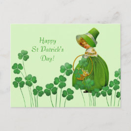 St patrick's day Shamrocks Picking Shamrocks Vykort
