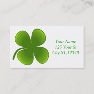 St patrick's day Shamrocks Thunder_Cove Visitkort