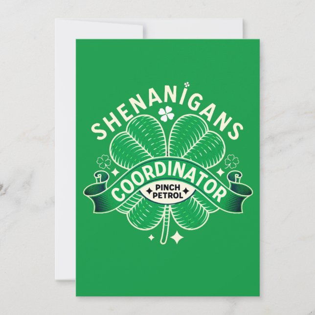 St patricks day - Shenanigans Coordinator Inbjudningar (Framsida)