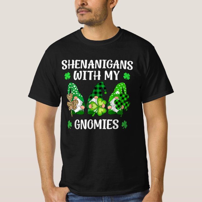 St patricks day Shenanigans med mina domäner T Shirt (Framsida)