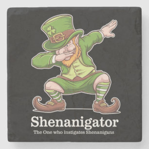 St Patricks Day Shenanigator Dabbing Tomte Stenunderlägg