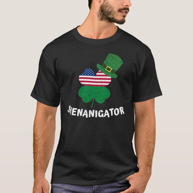 St. Patrick's Day Shenanigator T Shirt (Framsida)