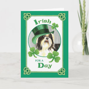 St. Patrick's Day Shih Tzu Kort
