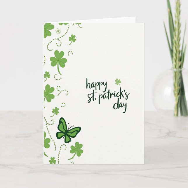 St Patricks Day Själskort Kort (Framsida)