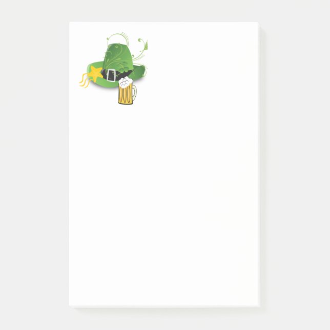 St. Patrick's Day Självhäftande Anteckningar Shamr Post-it Block (Framsida)