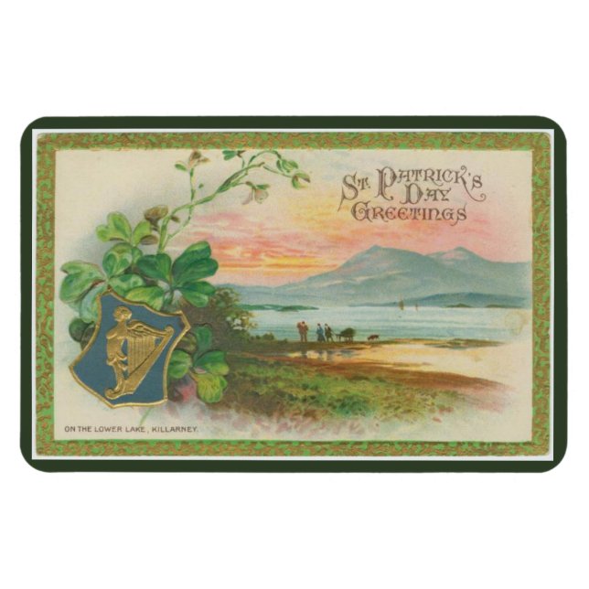 St. Patrick's Day Sjö Magnet (Horisontell)