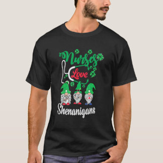 St Patricks Day Sjuksköterskor Älskar Bus T Shirt