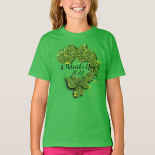 St. Patrick's Day Skakor Pärlande hjärtan T Shirt