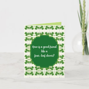 "St. Patrick's Day" Skämt Hälsning Kort