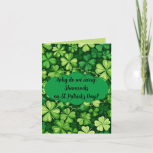 "St. Patrick's Day" Skämt Hälsning Kort