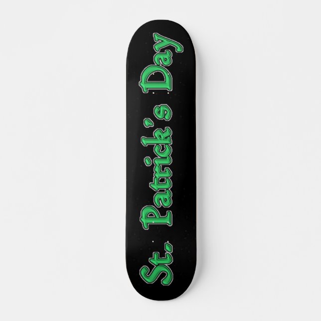 St. Patrick's Day Skateboard Bräda 19,5 Cm (Framsida)