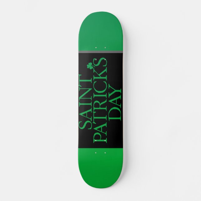 St. Patrick's Day Skateboard Bräda 19,5 Cm (Framsida)