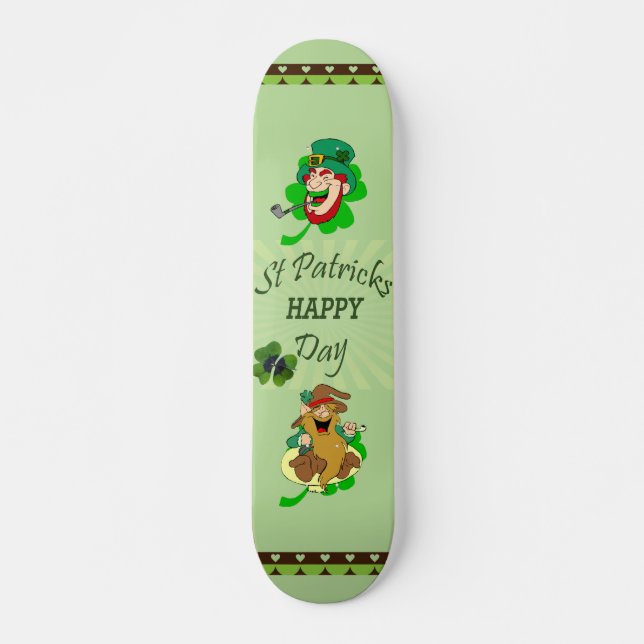 St. Patrick's Day Skateboard Bräda 21,5 Cm (Framsida)