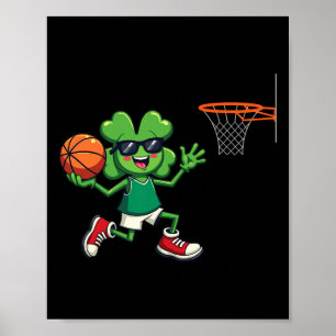 St Patrick's Day Skelett Drunkning Sport Män Pojka Poster