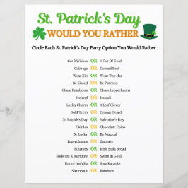 St. Patrick's Day skulle du hellre spela