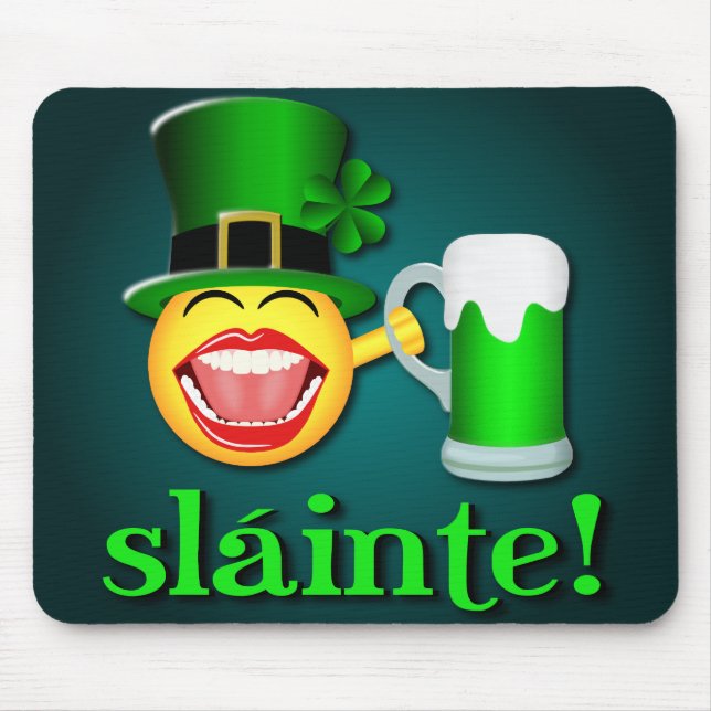 St patrick's day Sláinte Mousepad Musmatta (Framsidan)