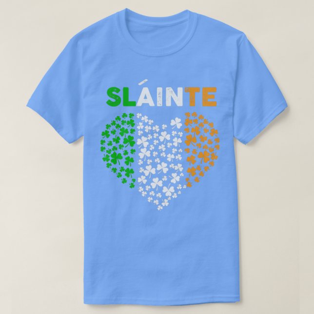 St patricks day slainte t shirt (Design framsida)