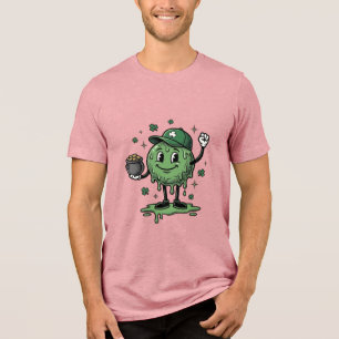 St Patricks Day Slime Maskot Vintage Vector Tröja_ T Shirt