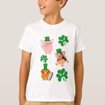 St Patricks Day små musiker Barn T-shirt