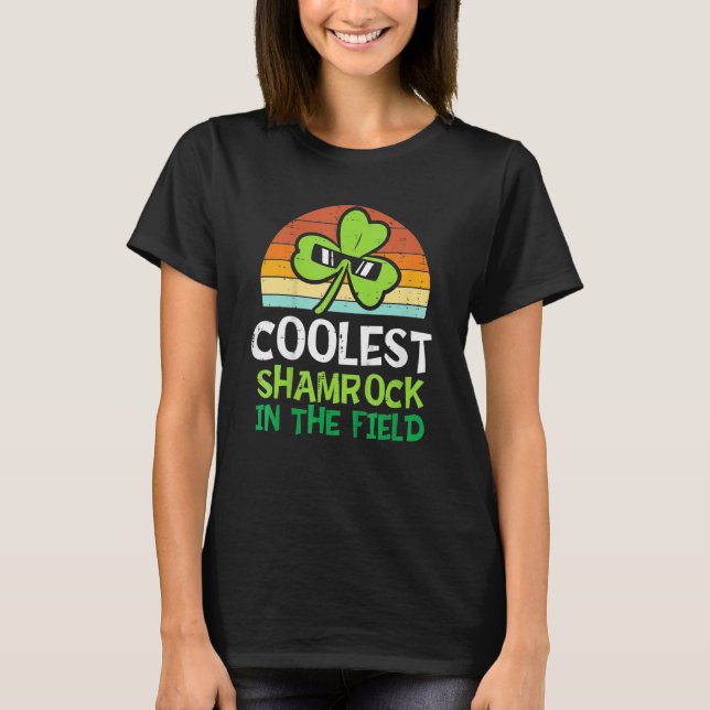 St patricks day Småbarn Boys Saint Paddys Coolest T Shirt (Framsida)