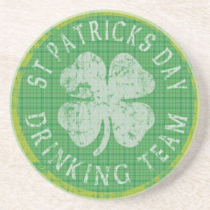 St patricks day som dricker lagkustfartyget underlägg sandsten