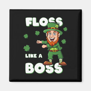 St patricks day som en Chef Leprechaun Boys Magnet