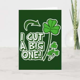 St patrick's day som fiser humor kort