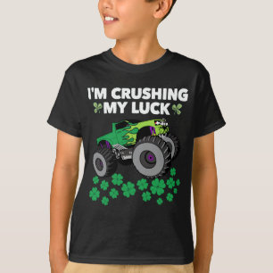 St patricks day som krossar mina Tur T Rex Lastbil Shirt